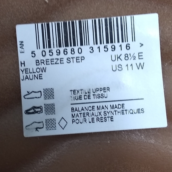 Clarks Cloudsteppers Breeze Step Slip-On Shoes Yellow Jaune Women's 11 Sneakers - Picture 10 of 10